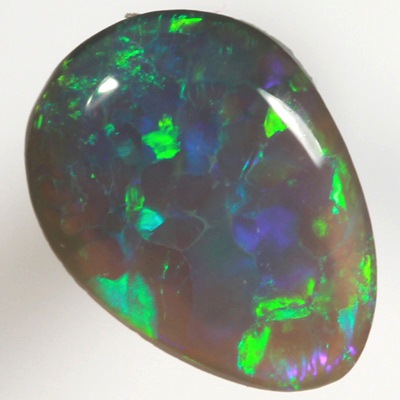SOLID BLACK OPAL Bright sparkles of green fire